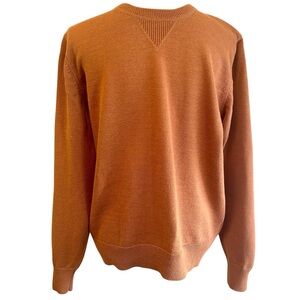 Todd Snyder Sweater Rust Brown Crew Neck Cotton Cashmere Blend Men's size Medium